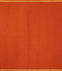 Orange Woven Mysore Silk Saree With Zari Border-MS3736