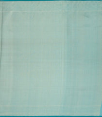 Aquamarine Handloom Organza Soft Silk Saree With Geometric Jaal Motifs-SO4069
