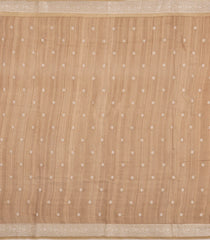 Red Printed Tussar Silk Saree With Floral Motifs-TU3635