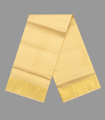 Sandal Handloom Pure Silk 9 Yards Dhoti With 5 Yards Angavasthram With Shirt Bit-CD1563