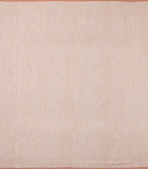 Taupe Handloom Bengal Cotton Saree With Floral Motifs-BG1965
