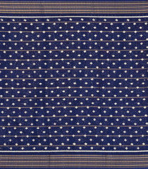 Dark Blue Printed Synthetic Dola Silk Saree With Zari Border-BL5055