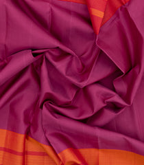 Magenta Handloom Kanchipuram Silk Saree With Ombre Border-KA13682