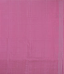 BubbleGum Pink Handloom Soft Silk Saree With Stripes & Bird Motifs-SO4618