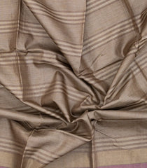 Lilac Woven Tussar Saree With Stripes-TU3352