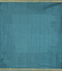 Cyan Woven Tussar Silk Saree With Annam Buttas-TU3238