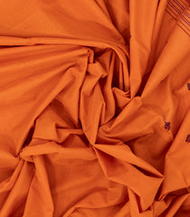 Orange Woven Kadapa Cotton Saree With Buttas & Contrast Border-KN0680
