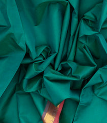 Sea Green Handloom Silk Cotton Saree With Contrast Pallu-SC3665