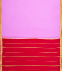 Baby Pink Woven Mysore Silk Saree With Contrast Zari Border-MS3819