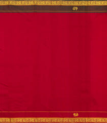 Mango Yellow Handloom Korvai Kanchipuram Silk Saree With Ganga Jamuna Border-KA13941