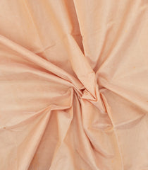 Light Peach Handloom Silk Cotton Saree With Zari Buttas-SC4580