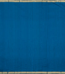 Blue Handloom Maheswari Silk Cotton Saree With Zari Border-SC4947