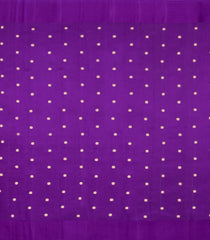 Purple Handloom Banarasi Silk Saree With Floral Kanchipuram Butta Silk Sarees-BE1906