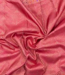 Pink Handloom Kanchipuram Silk Saree With Meena Zari Motifs-KA15843