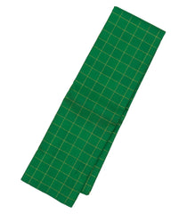 Green Handloom Kanchipuram Silk Saree With Checks-KA12515