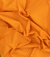 Yellow Woven Chettinad Cotton Saree With Stripes-CN1888