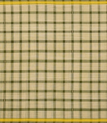 Sage Green Woven Kadappa Cotton Saree With Checks-KN0757