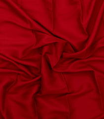 Red Woven Mysore Silk Saree With Contrast Border-MS3721
