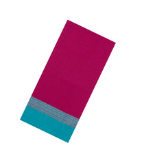 PInk Woven Bengal Cotton Saree With Contrast Border-BG1726