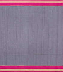 Dark Grey Handloom Village Cotton Saree With Buttas-VC1673