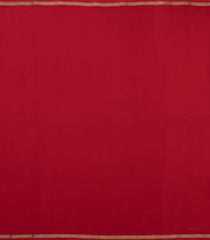 Red Woven Mysore Silk Saree With Pure Zari Border -MS3274