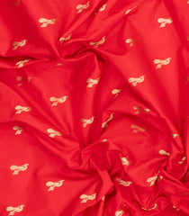Red Handloom Paithani Silk Saree With Meena Border & Pallu-PA1122