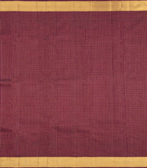 Maroon Handloom Kanchipuram Silk Saree With Checks & Buttas-KA15942