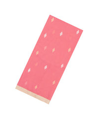 Peach Handloom Bengal Cotton Saree With Buttas-BG1987