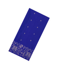 Blue Handloom Soft Silk Saree With Zari Buttas-SO4714