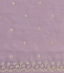 Lavender Woven Synthetic Blended Saree With Embroidered Motifs-EN2061