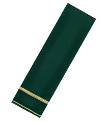 Bottle Green Woven Mysore Silk Saree With Zari Border-MS3603