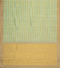 Cardamom Green Handloom Kanchipuram Silk Saree With Checks-KA15730