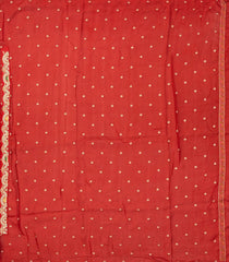 Chestnut Pink Woven Silk Saree With Meena Motifs & Hand Embroidered Selvage-EN1700