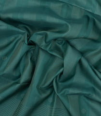 Shadow Green Handloom Soft Silk Saree With Stripes & Floral Motifs-SO4588