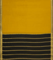 Mustard Woven Mysore Silk Saree With Contrast Zari Border-MS3580