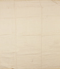 Cream Woven Art Linen Saree With Embroidered Buttas & Border-BL6031