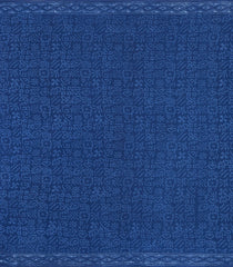 Indigo Printed Jaipur Cotton Saree With Floral Motifs-JC1894