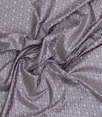 Lilac Woven Art Dupion Saree With Floral Vine Motifs-BL5945