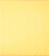 Yellow Handloom Soft Tussar Silk Saree With Zari Buttas-TU3801