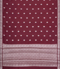 Brown Woven Banarasi Chiniya Silk Saree With Buttas-BE1747