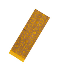 Mustard Woven Chanderi Cotton Saree With Printed Motifs-CC1699