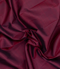 Dark Maroon Handloom Kanchipuram Silk Saree With Zari Border-KA16201