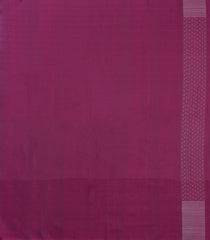 Magenta Handloom Soft Silk Saree With Floral Zari Stripes-SO4577