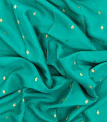 Aquamarine Woven Mysore Silk Saree With Contrast Zari Border-MS3483