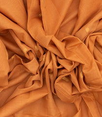 Mustard Woven Chirala Cotton Saree With Zari Buttas & Contrast Temple Border-CR1310