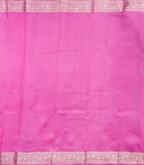 Magenta Woven Banarasi Poona Silk Saree With Zari Buttas & Contrast Border-BP1025