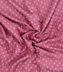 Dusty Pink Printed Synthetic Moss Chiffon Saree With Checks-BL5731