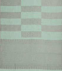 Cardamom Green Woven Art Dupion Saree With Floral Vine Motifs-BL4935