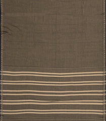 Dark Grey Woven Chirala Cotton Saree With Narayanapet Border-CR1490
