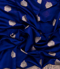 Royal Blue Handloom Banarasi Silk Saree With Zari Kanchipuram Butta Silk Sarees-BE1879
